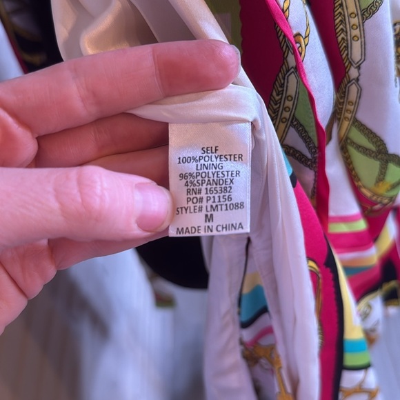 Luxy USA Colorful Print Tie Waist Kimono Women’s Size Medium - Picture 11 of 12